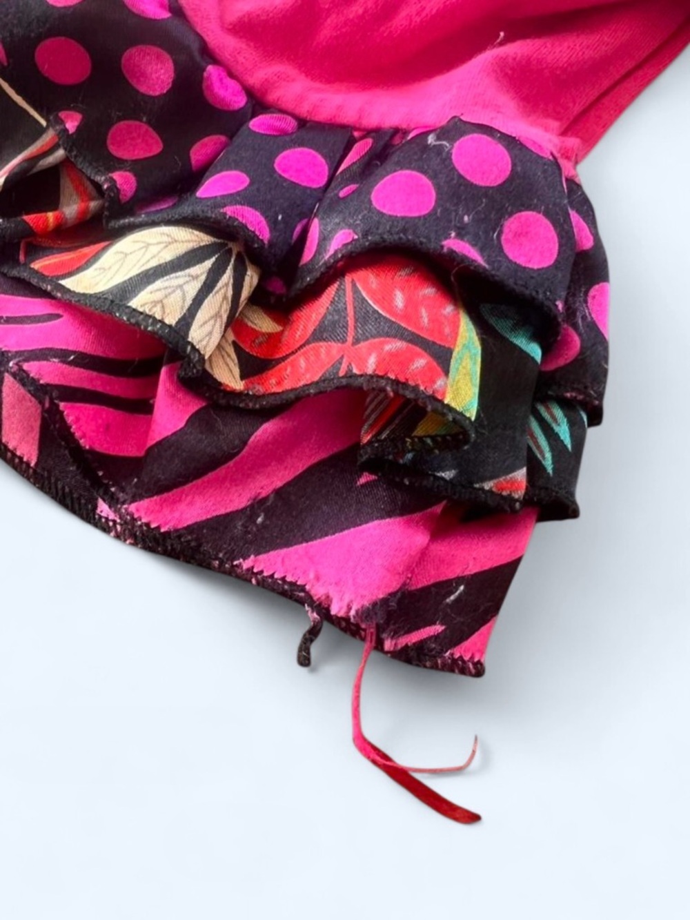 Pink Ruffle Hem Girls Pants - Picture 3 of 7
